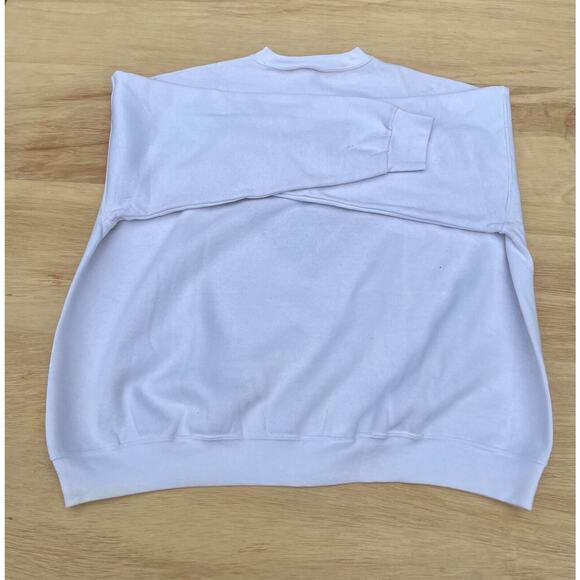 VTG 90's LEE Authentic Apparel Crewneck Sweatshirt Cotton Men White SIZE 3XL USA - Picture 5 of 5